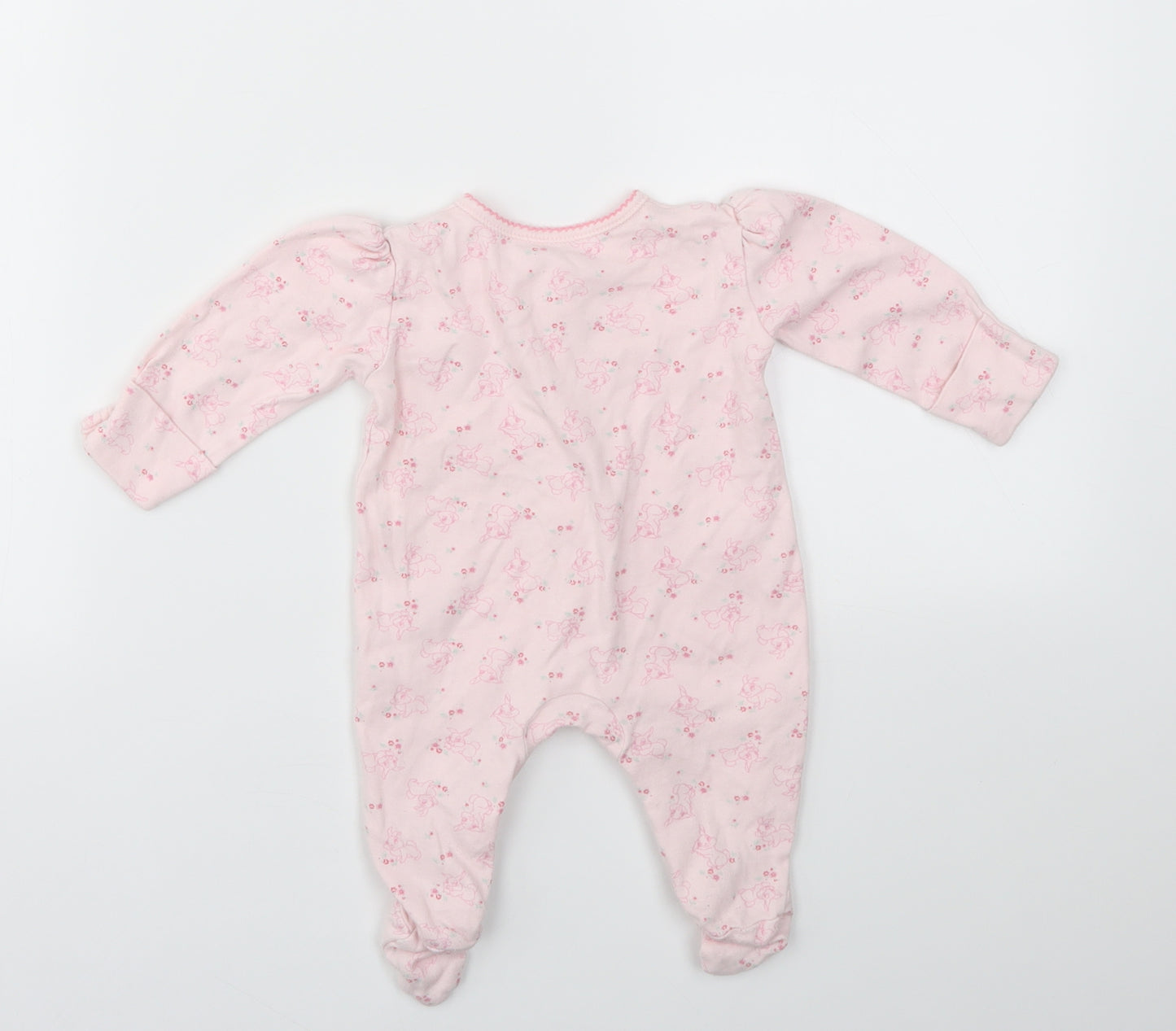 George Girls Pink Animal Print  Babygrow One-Piece Size 0-3 Months