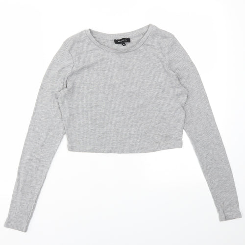 New Look Womens Grey   Basic T-Shirt Size 10