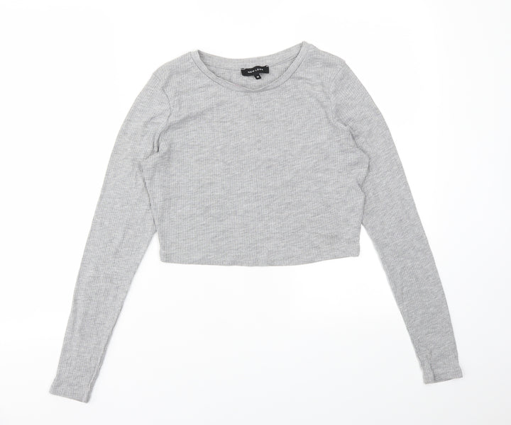 New Look Womens Grey   Basic T-Shirt Size 10