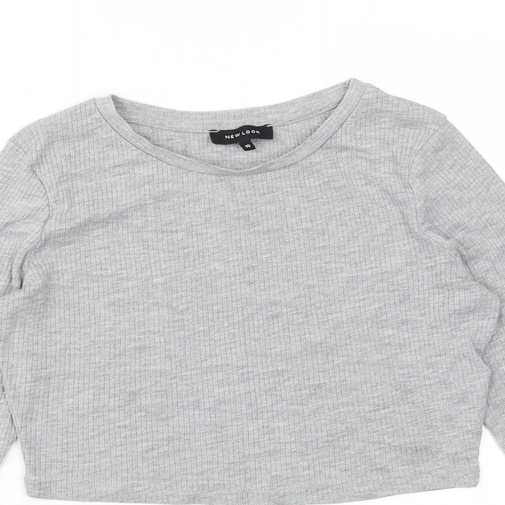 New Look Womens Grey   Basic T-Shirt Size 10