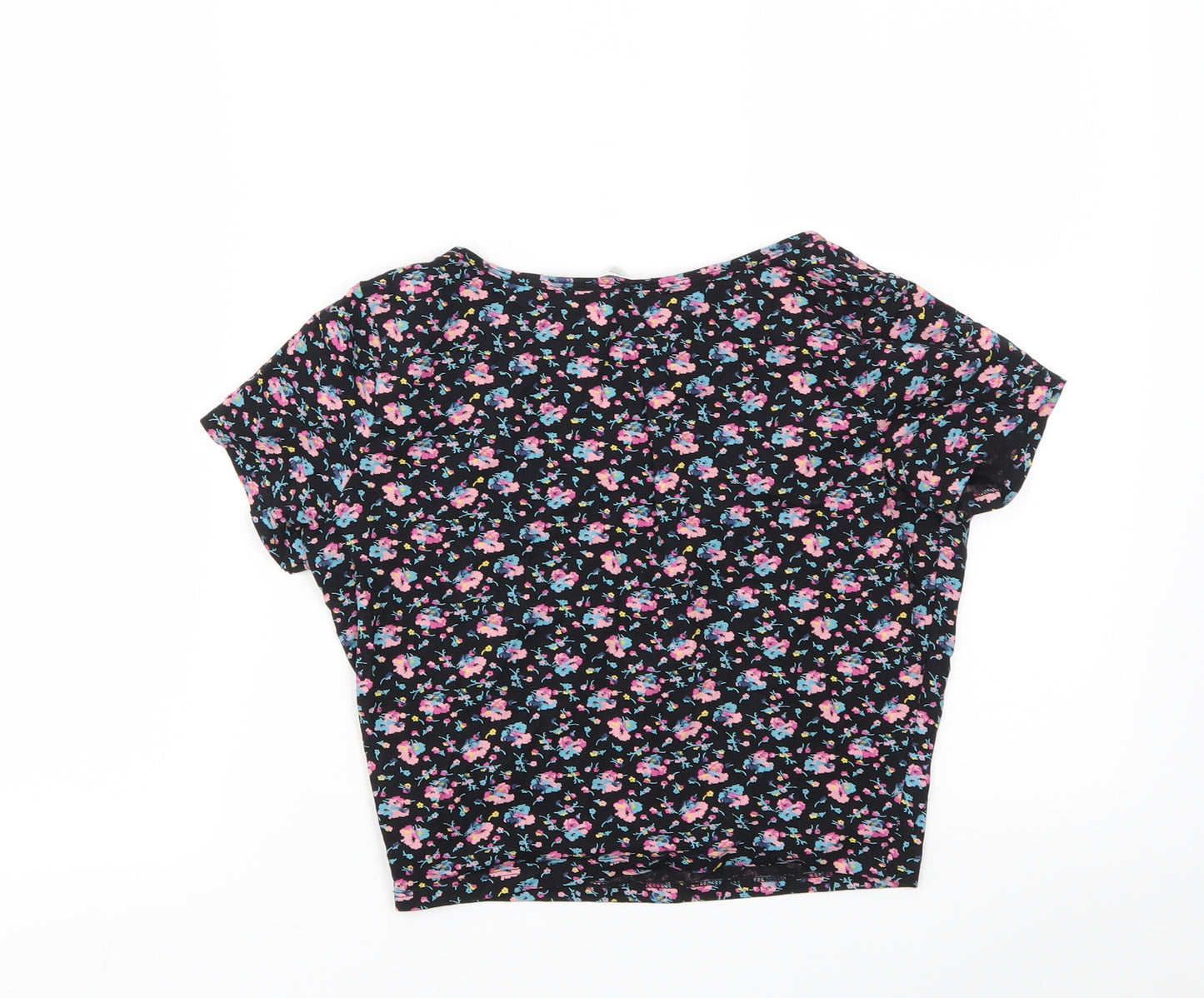 New Look Womens Multicoloured Floral  Basic T-Shirt Size 12