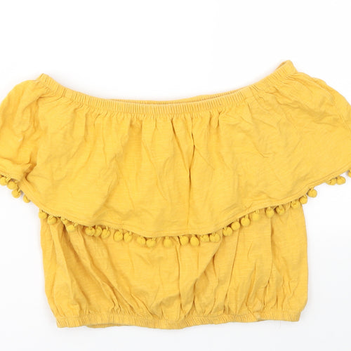Primark Womens Yellow   Basic T-Shirt Size 10