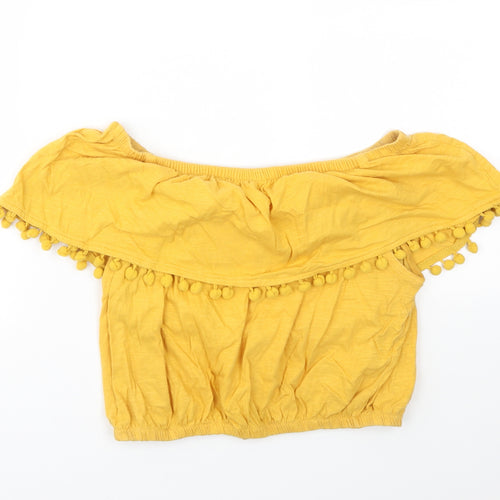 Primark Womens Yellow   Basic T-Shirt Size 10