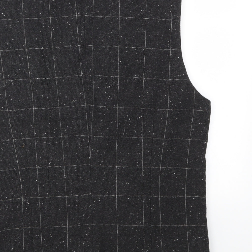 ONLY&SONS  Mens Grey Check  Jacket Suit Waistcoat Size L