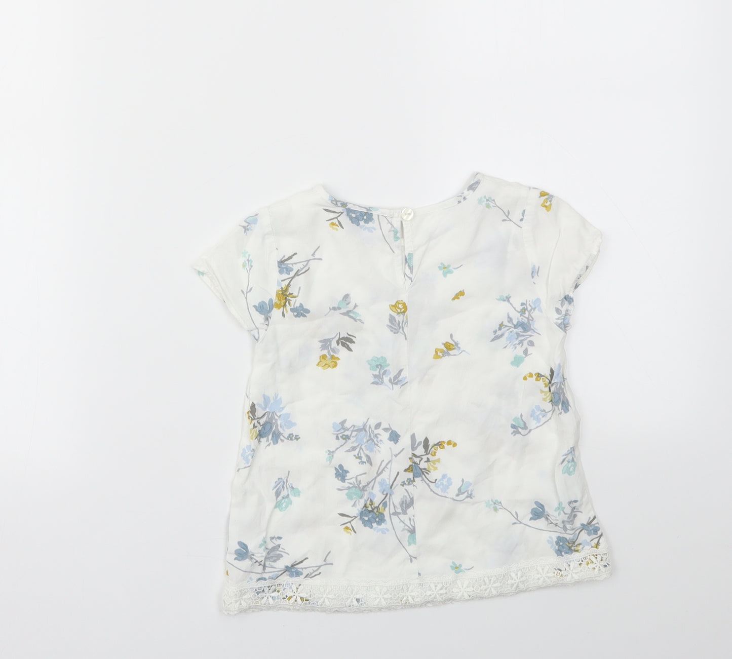 NEXT Girls Multicoloured Floral  Basic T-Shirt Size 5 Years
