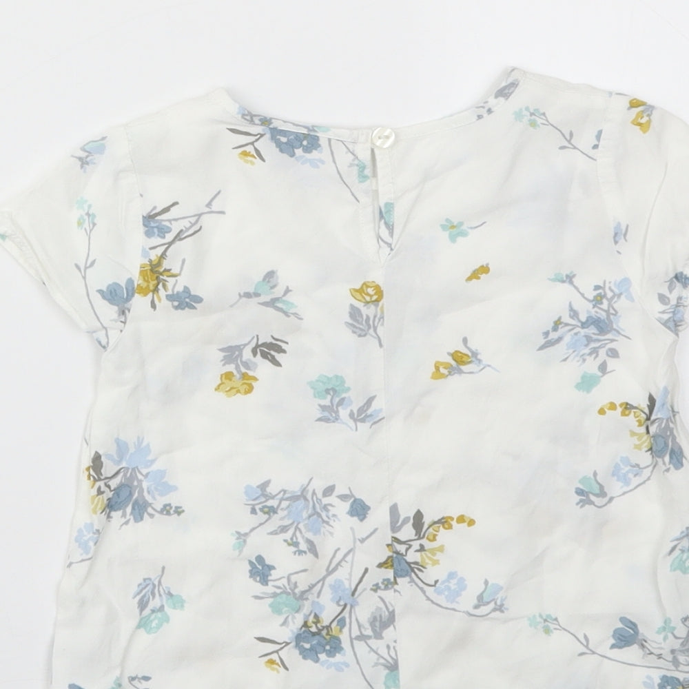 NEXT Girls Multicoloured Floral  Basic T-Shirt Size 5 Years