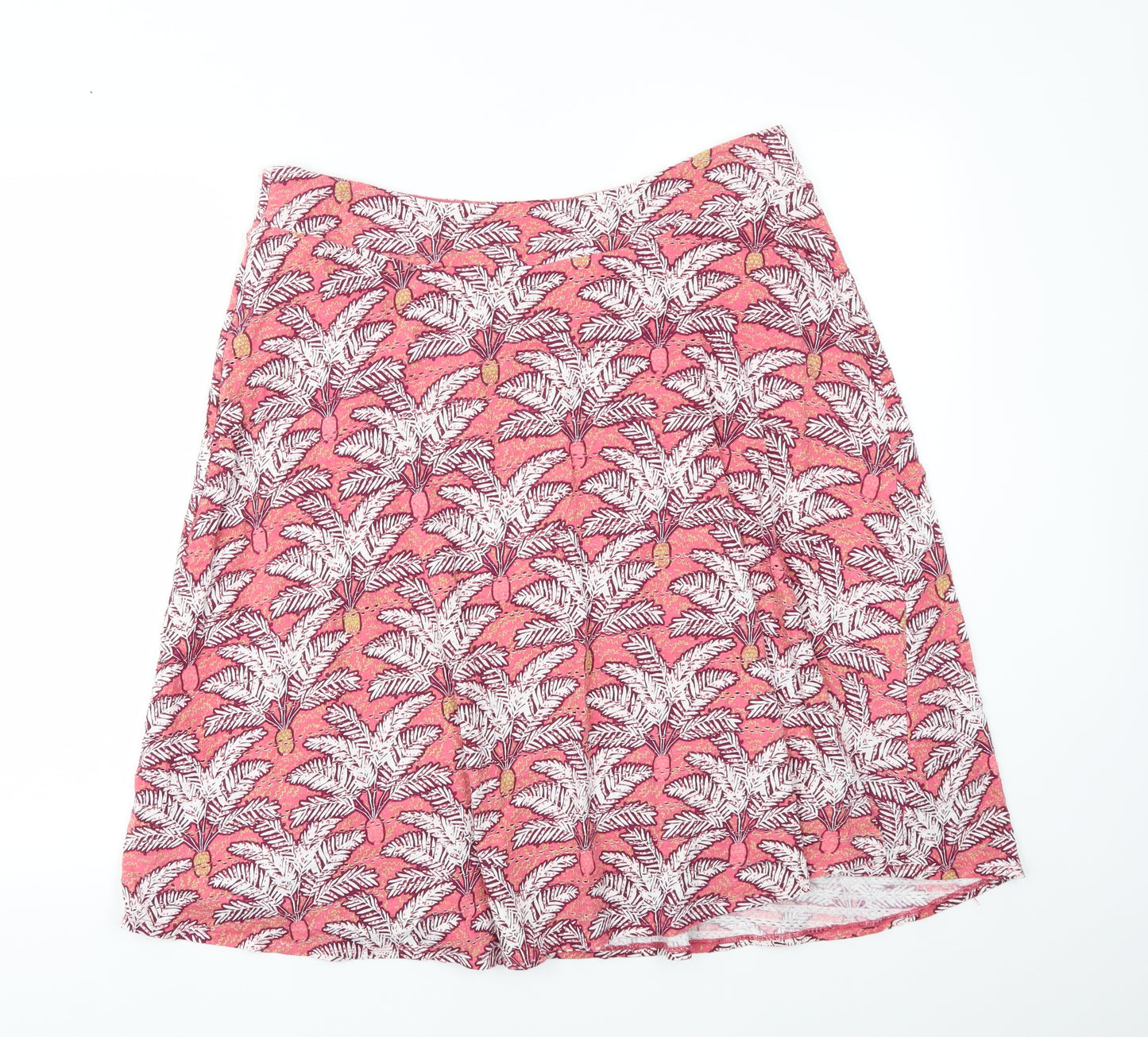 White Stuff Womens Pink   Flare Skirt Size 16  - stretch waistband