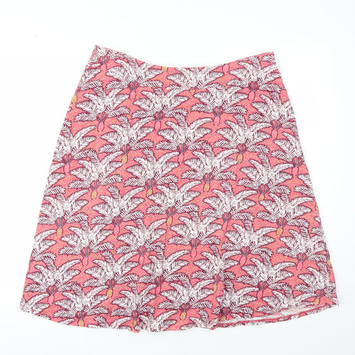 White Stuff Womens Pink   Flare Skirt Size 16  - stretch waistband