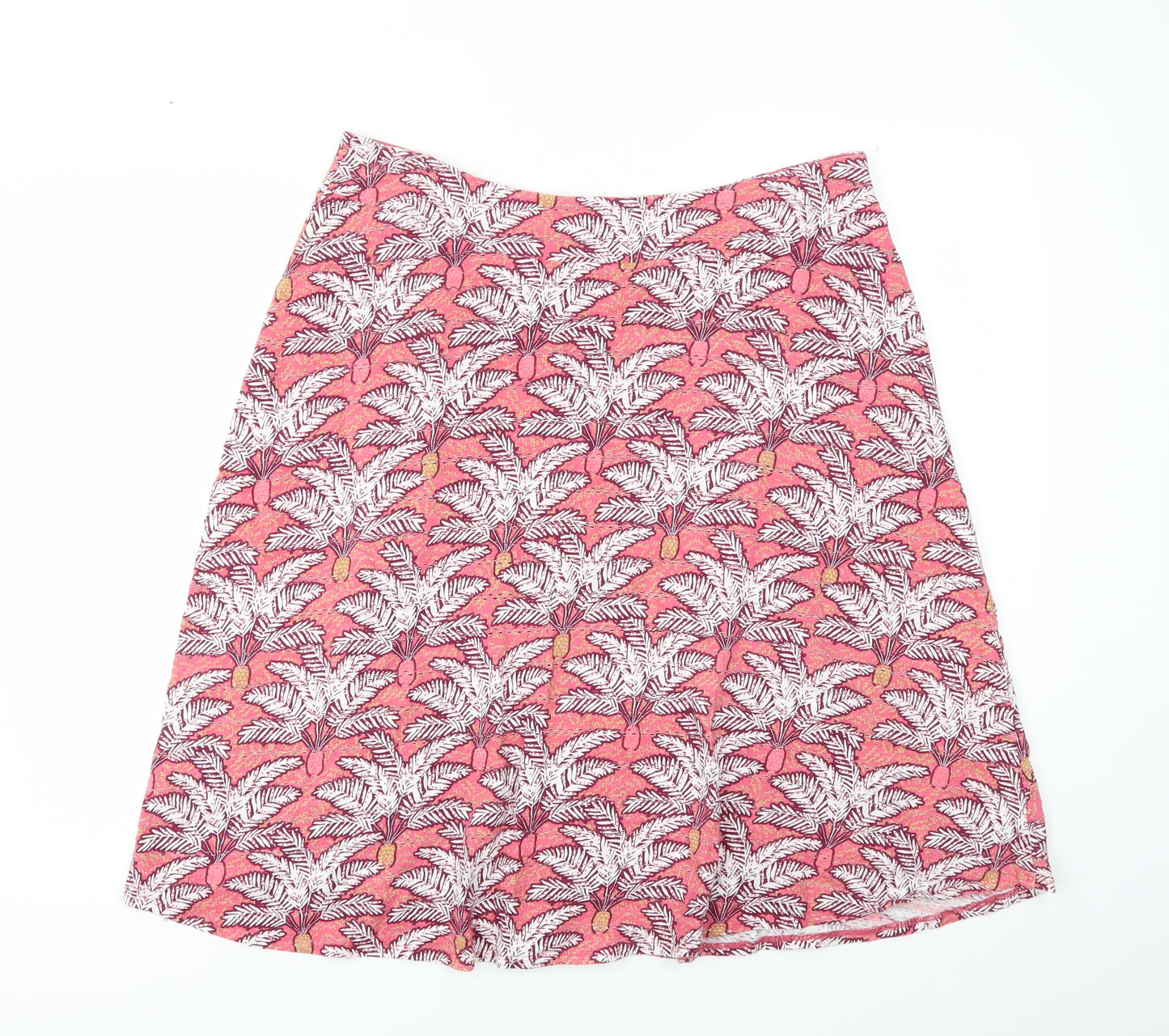 White Stuff Womens Pink   Flare Skirt Size 16  - stretch waistband
