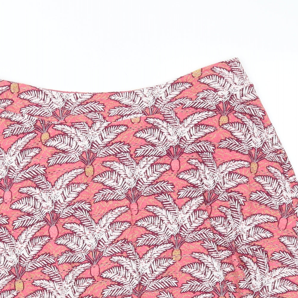 White Stuff Womens Pink   Flare Skirt Size 16  - stretch waistband