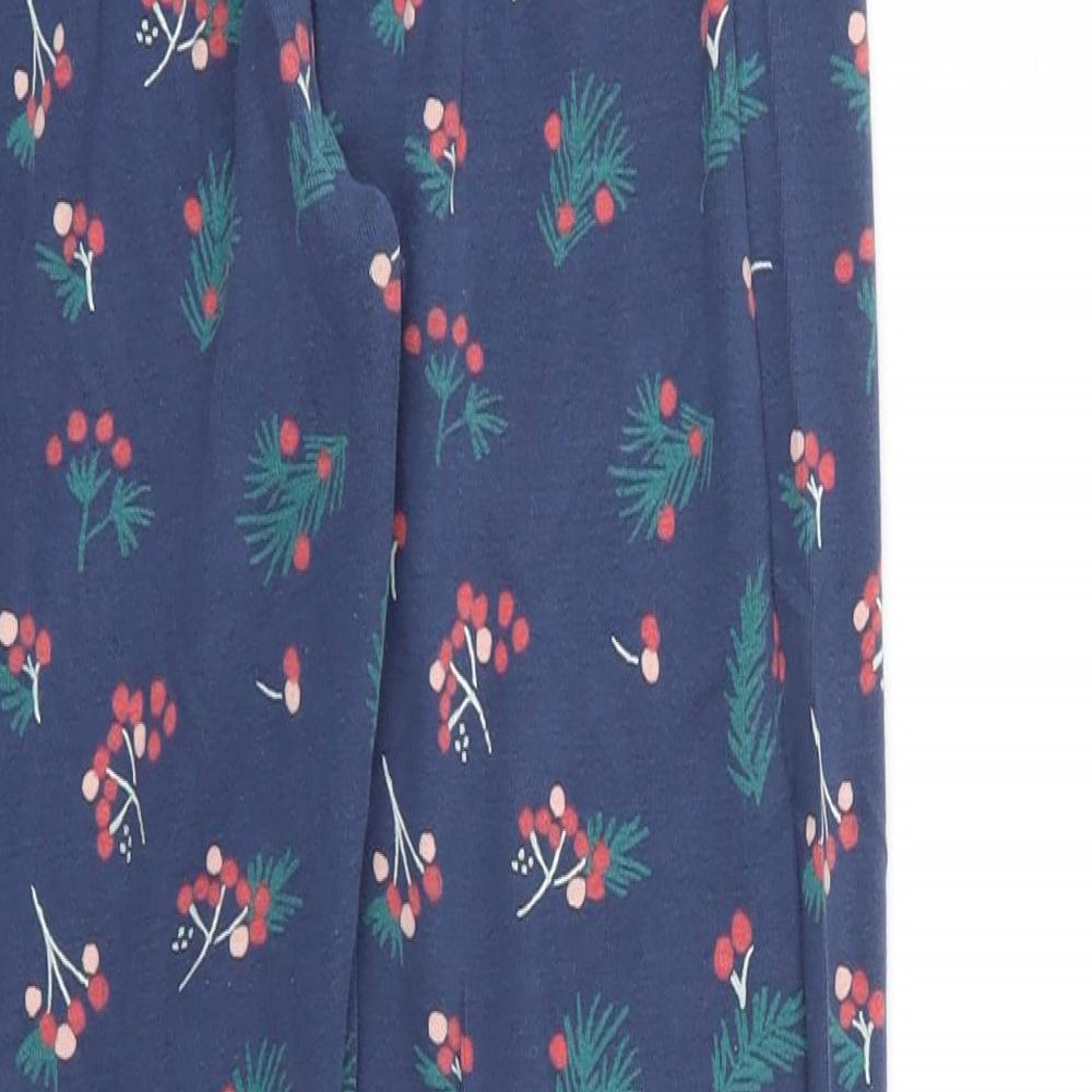 Girls Blue Floral  Top Pyjama Top Size 12-13 Years