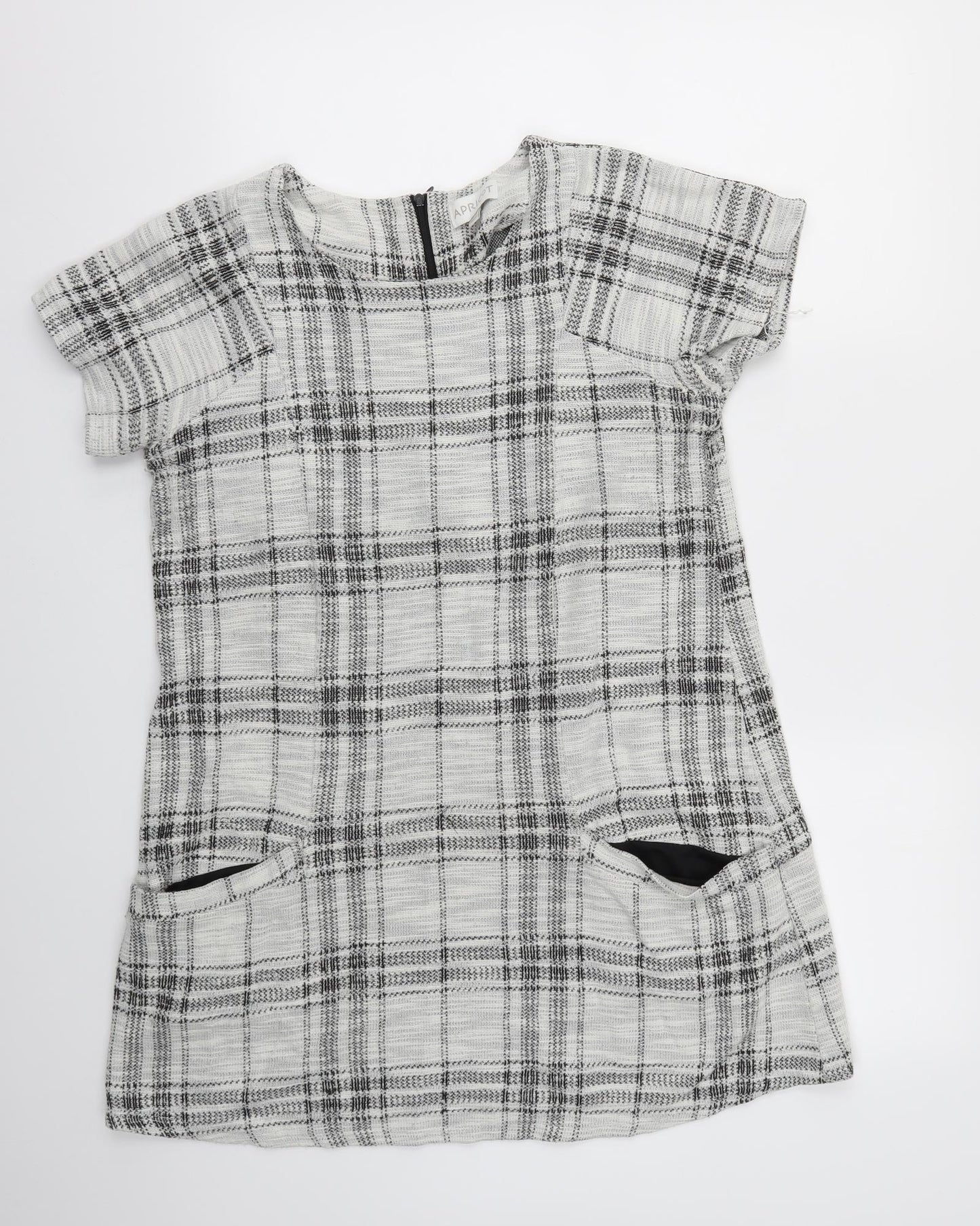 Apricot Womens Grey Check  Jumper Dress  Size 12