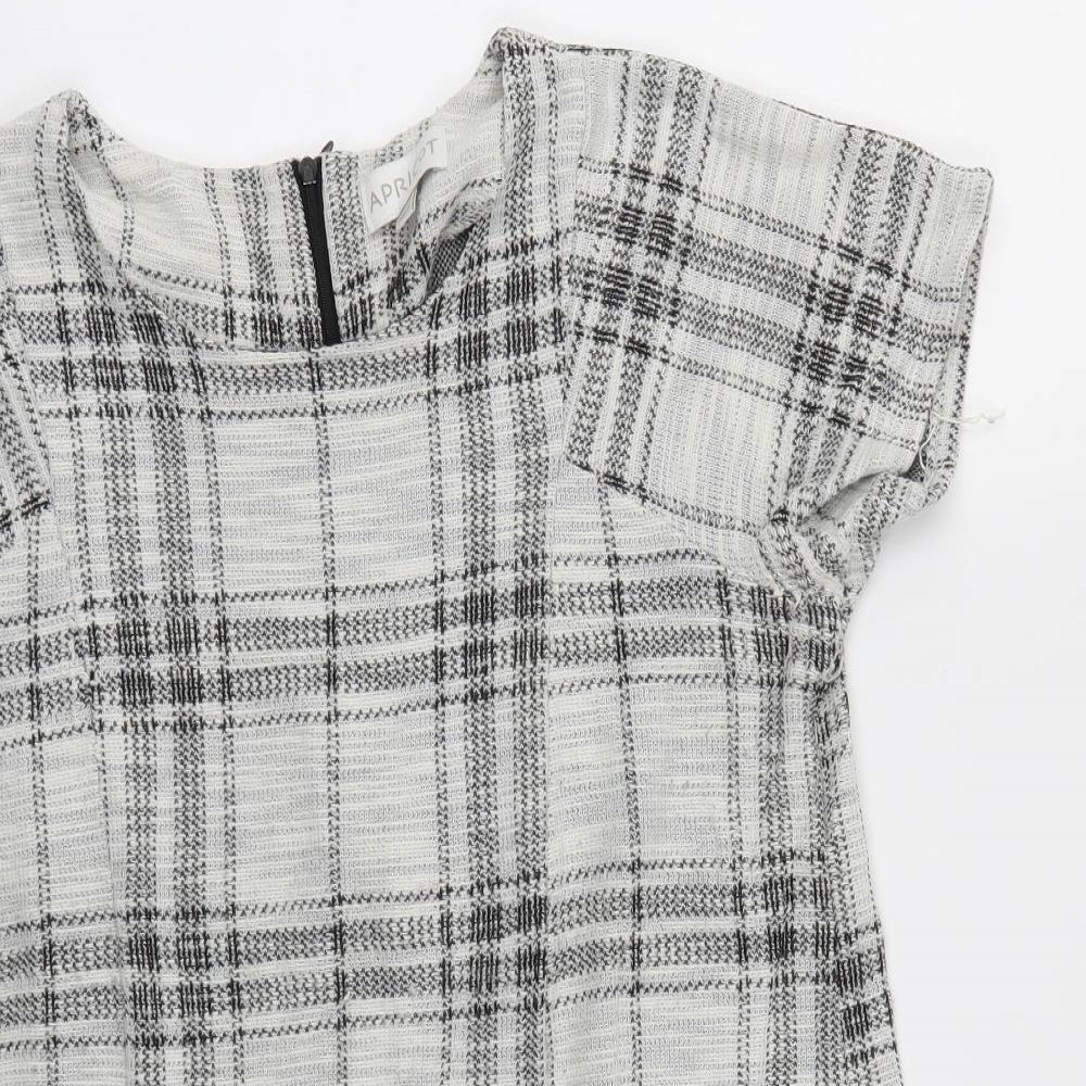 Apricot Womens Grey Check  Jumper Dress  Size 12