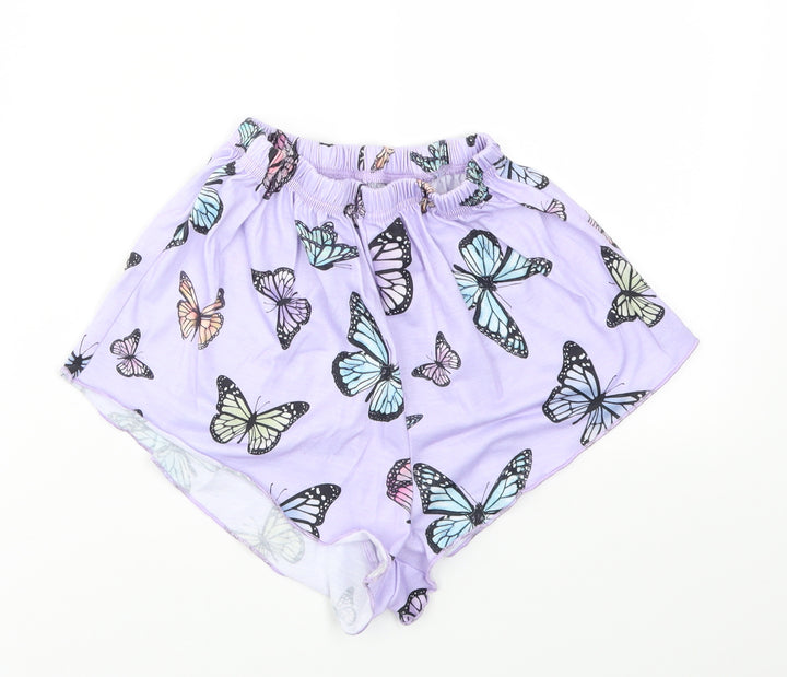 ROMWE Girls Multicoloured Animal Print  Cut-Off Shorts Size S