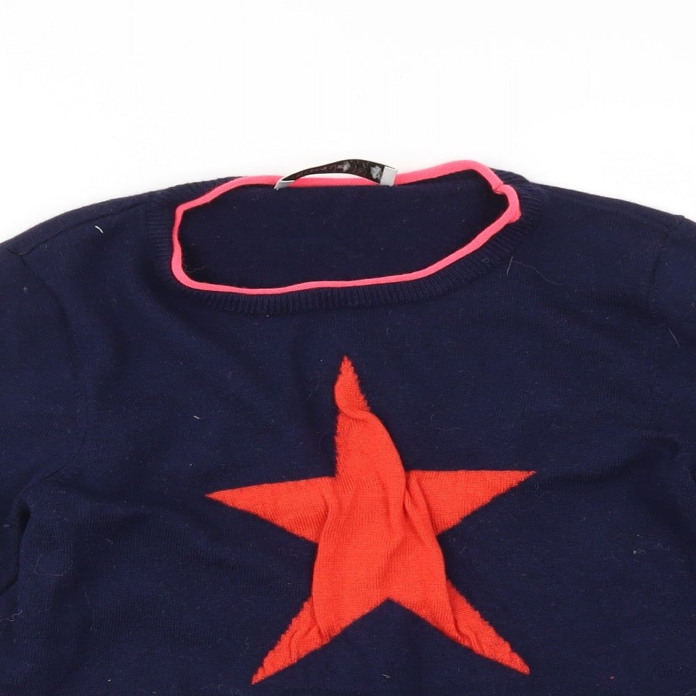 Pringle Womens Blue Argyle/Diamond  Basic T-Shirt Size L