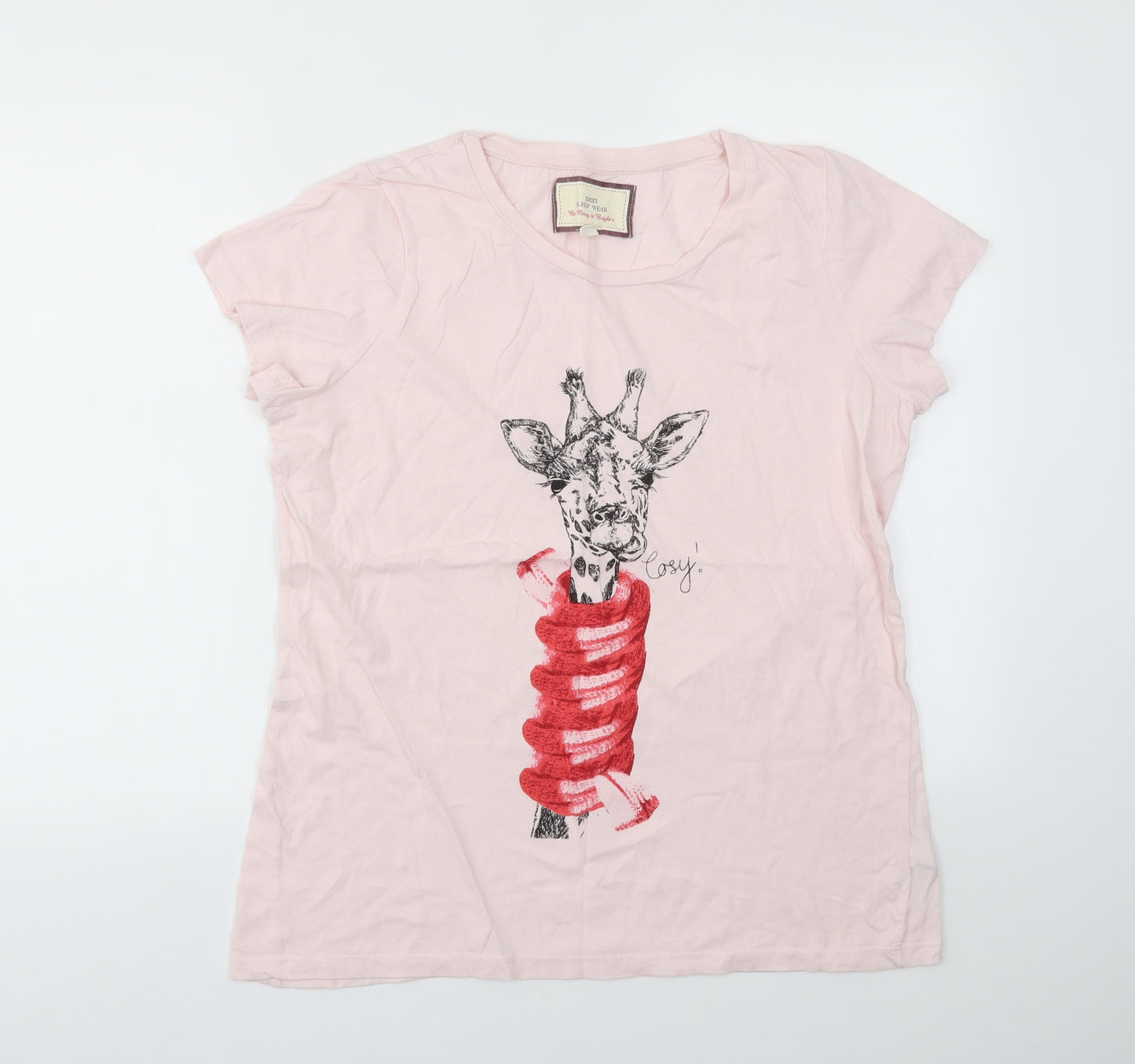 NEXT Womens Pink Animal Print  Top Pyjama Top Size L