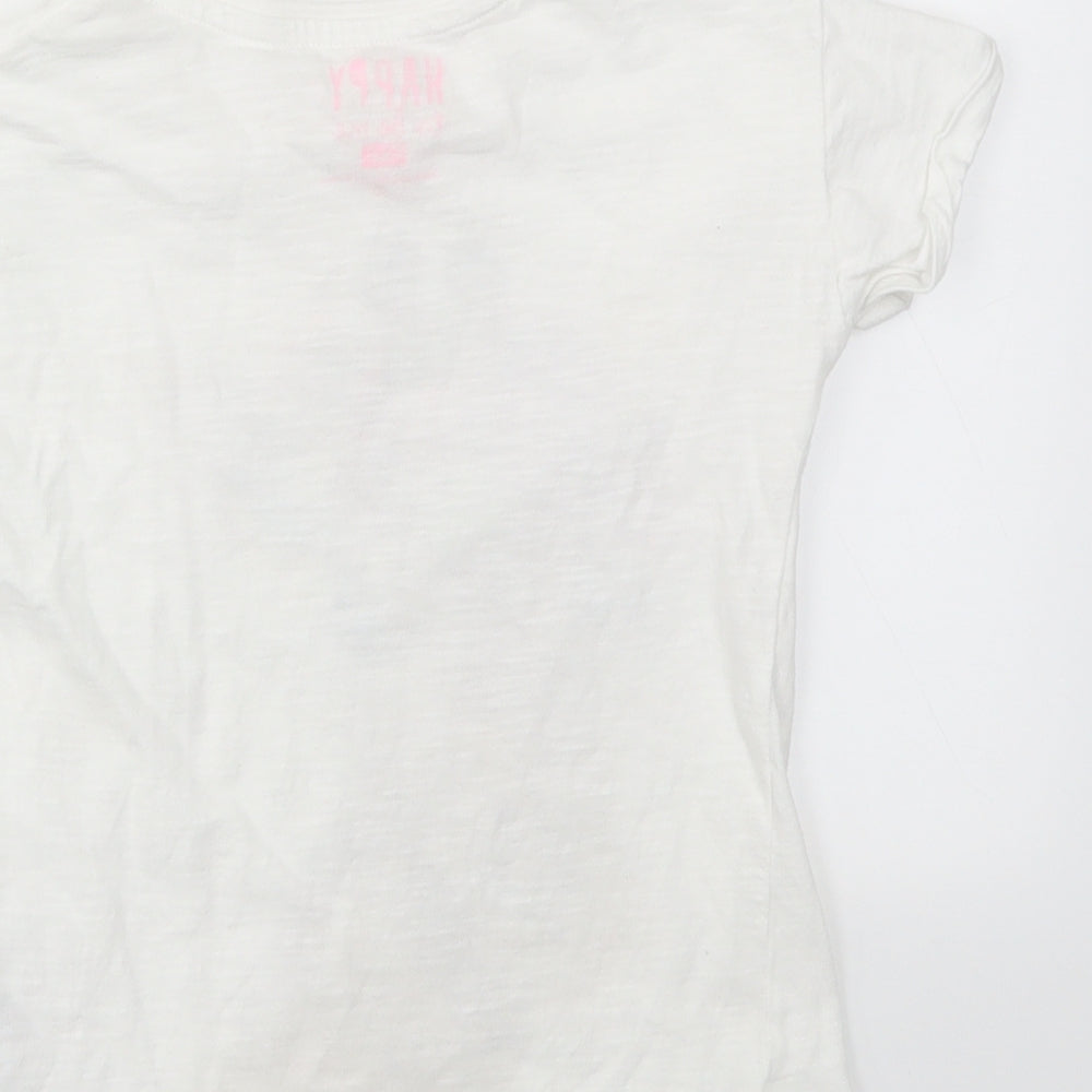 F&F Girls Multicoloured Animal Print  Basic T-Shirt Size 7-8 Years