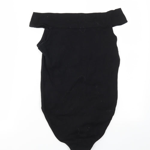 Miss Selfridge Womens Black   Bodysuit One-Piece Size 12