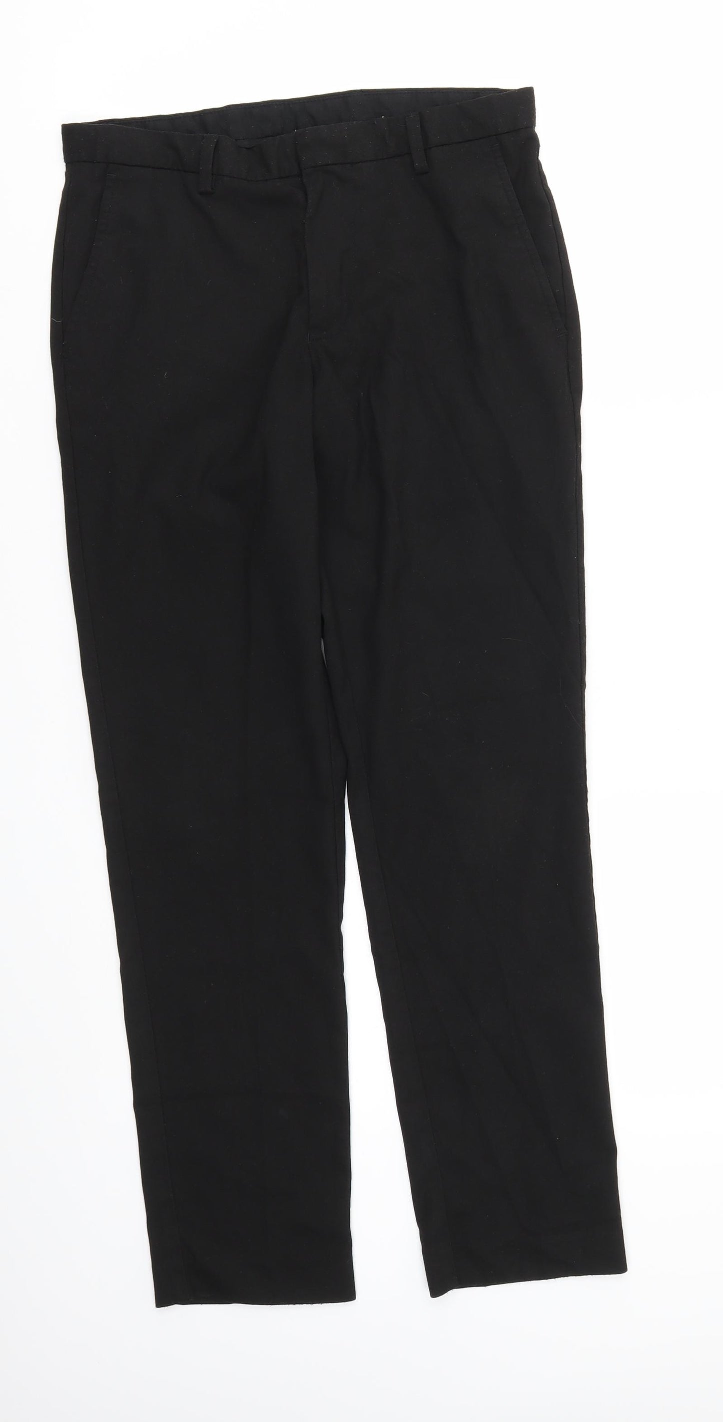 BURTON  Mens Black   Trousers  Size 28 in L28 in