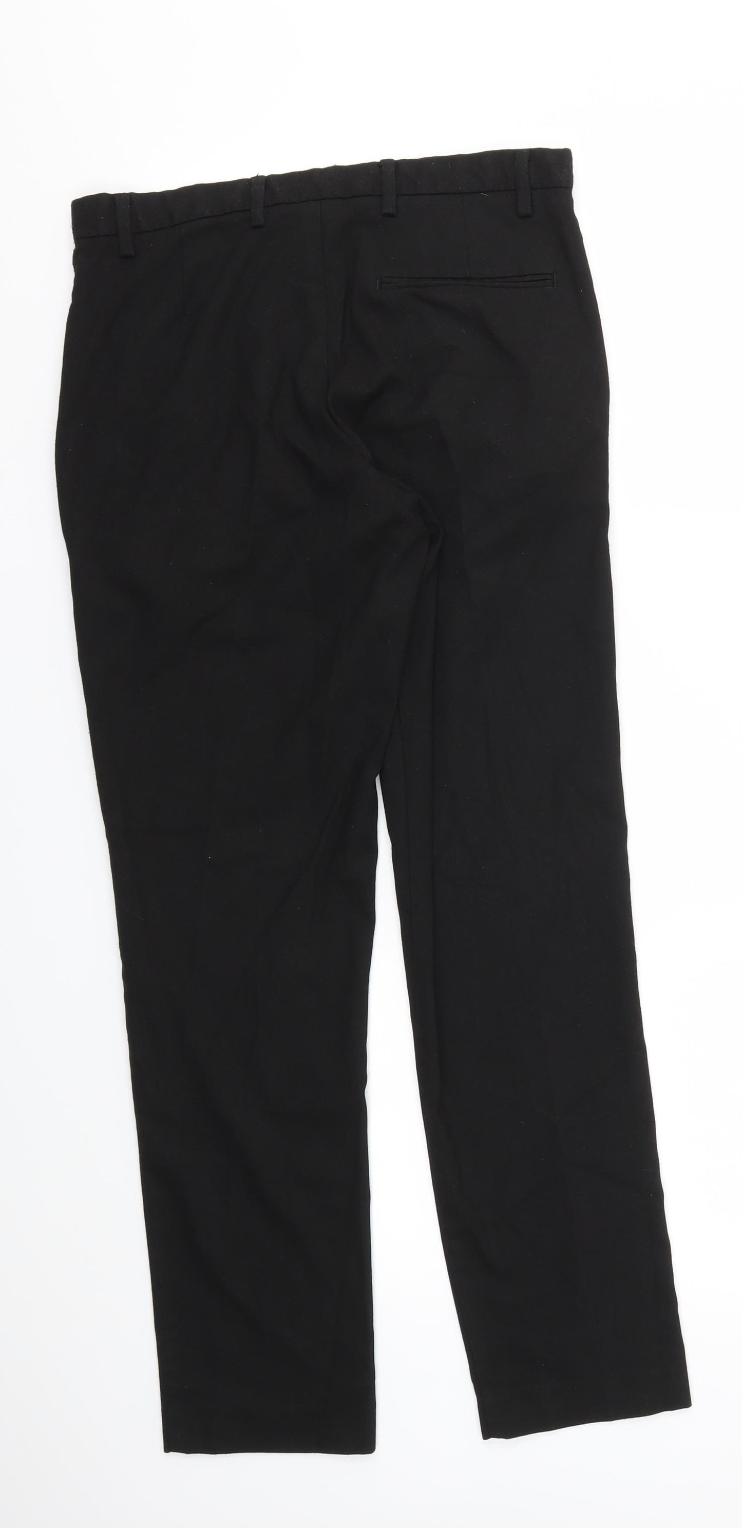 BURTON  Mens Black   Trousers  Size 28 in L28 in