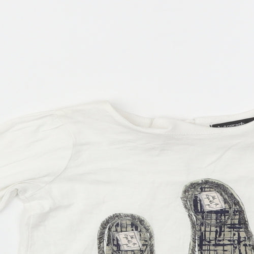 M&S Girls White   Basic T-Shirt Size 12-18 Months