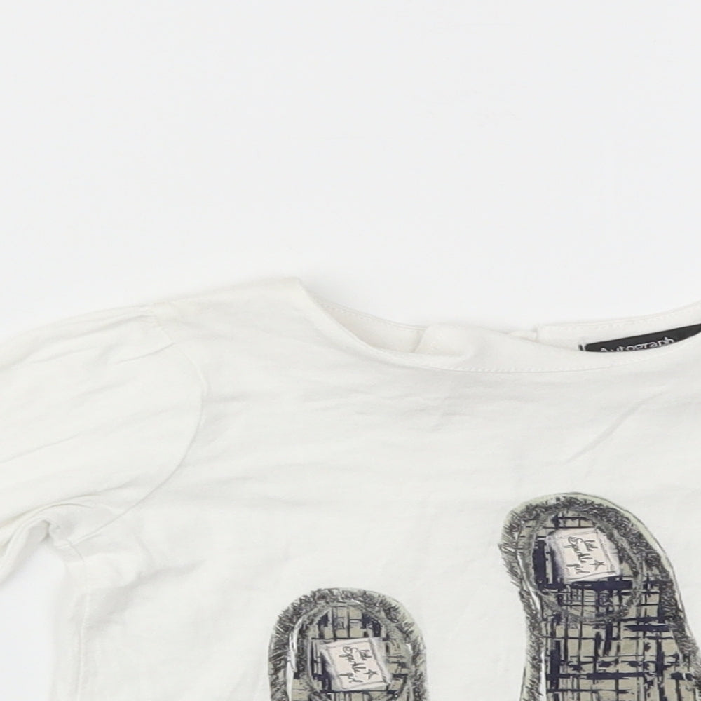 M&S Girls White   Basic T-Shirt Size 12-18 Months