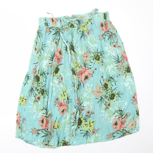 NEXT Womens Multicoloured Floral  Flare Skirt Size 16  - stretch waistband