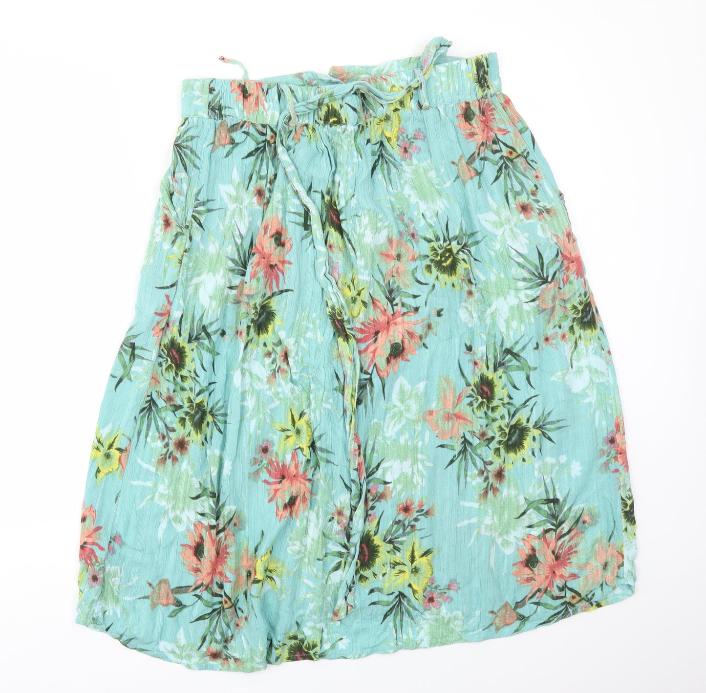 NEXT Womens Multicoloured Floral  Flare Skirt Size 16  - stretch waistband