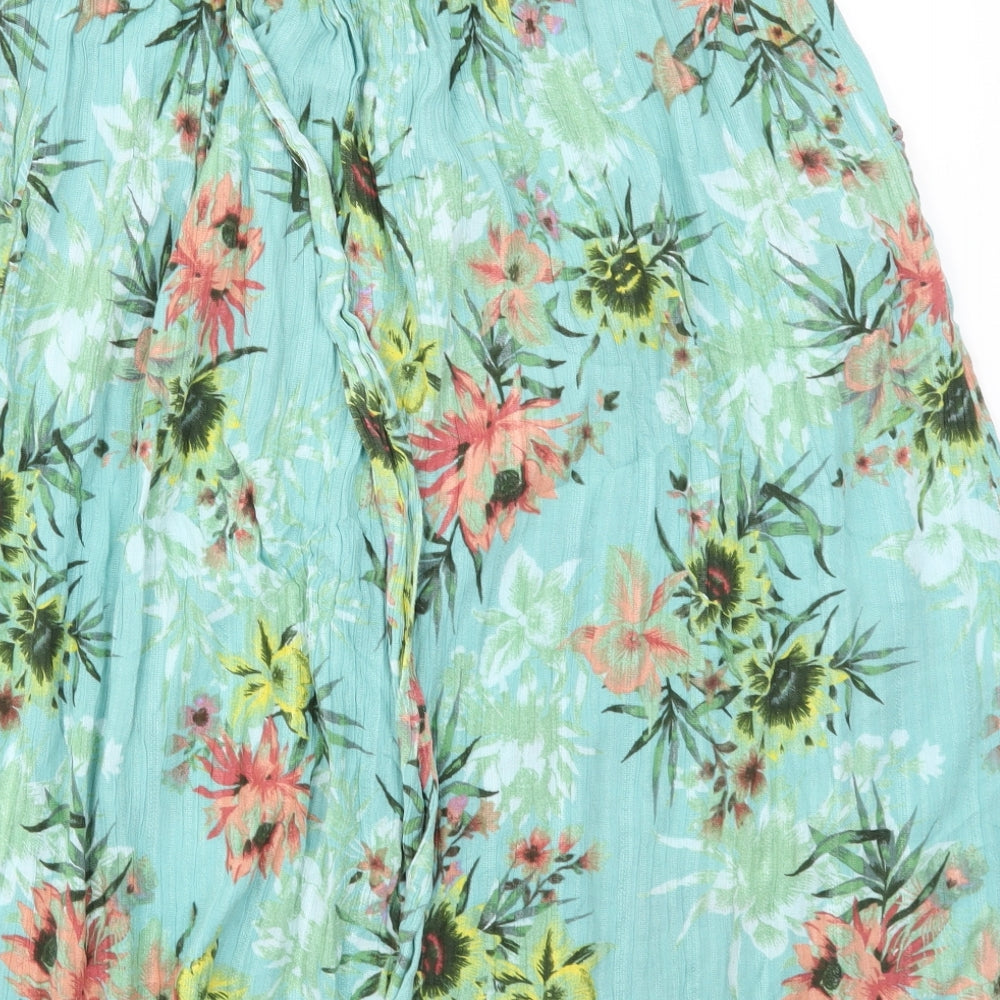 NEXT Womens Multicoloured Floral  Flare Skirt Size 16  - stretch waistband