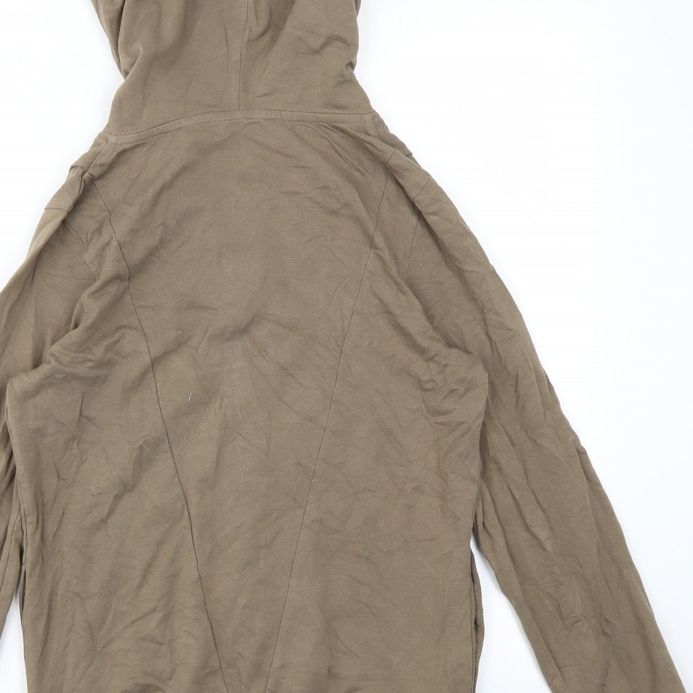 Topshop Womens Brown   Full Zip Jumper Size 10