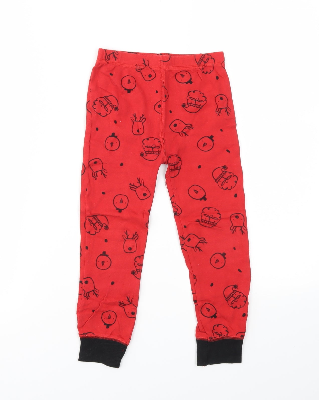 NEXT Boys Red Ikat  Jogger Trousers Size 4-5 Years