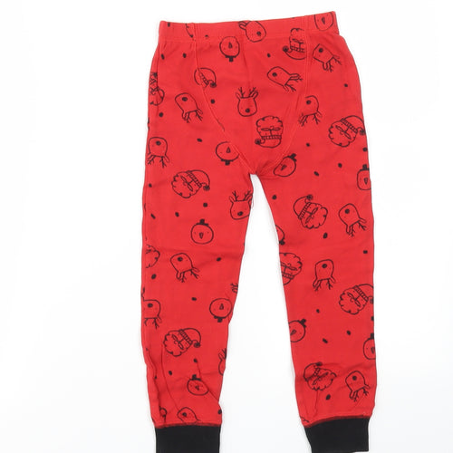 NEXT Boys Red Ikat  Jogger Trousers Size 4-5 Years