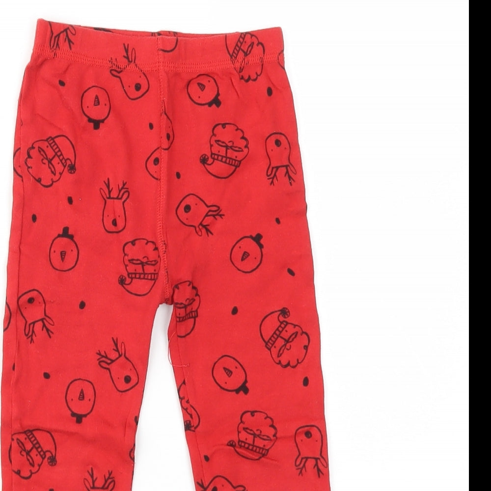 NEXT Boys Red Ikat  Jogger Trousers Size 4-5 Years