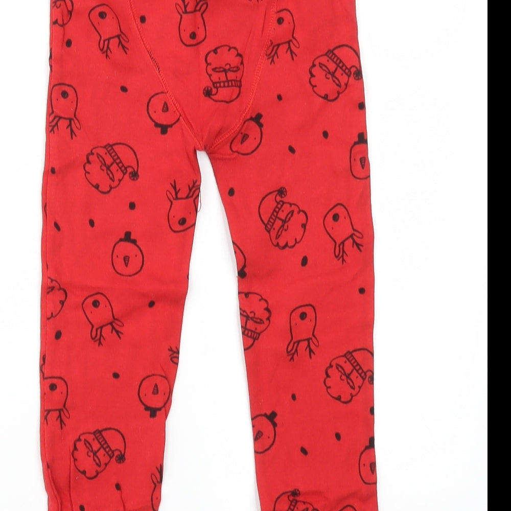 NEXT Boys Red Ikat  Jogger Trousers Size 4-5 Years