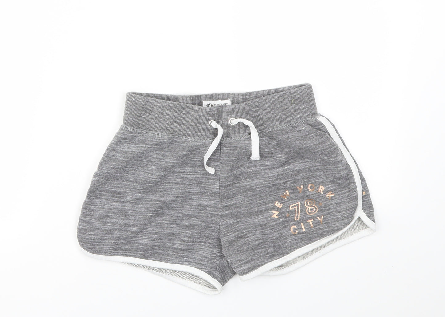 ACTIVE  Girls Grey   Cut-Off Shorts Size 13-14 Years