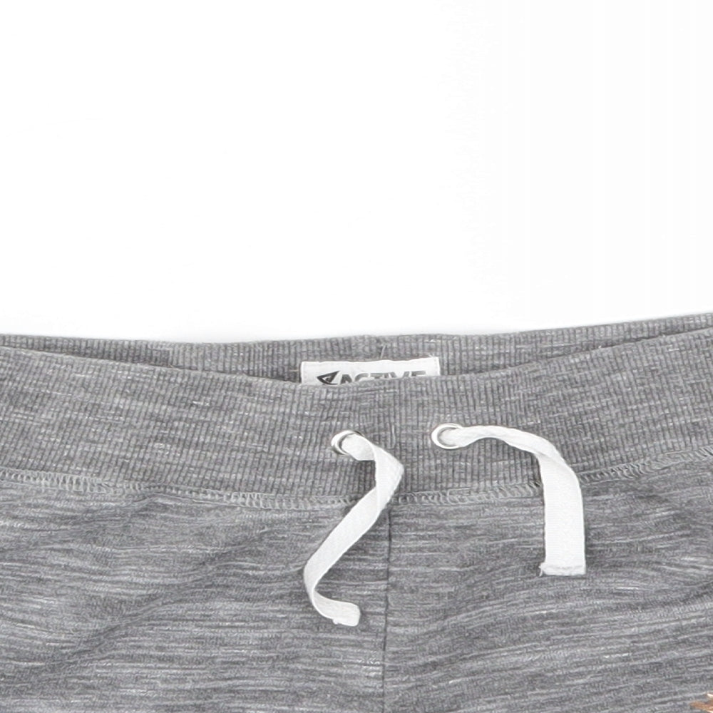 ACTIVE  Girls Grey   Cut-Off Shorts Size 13-14 Years
