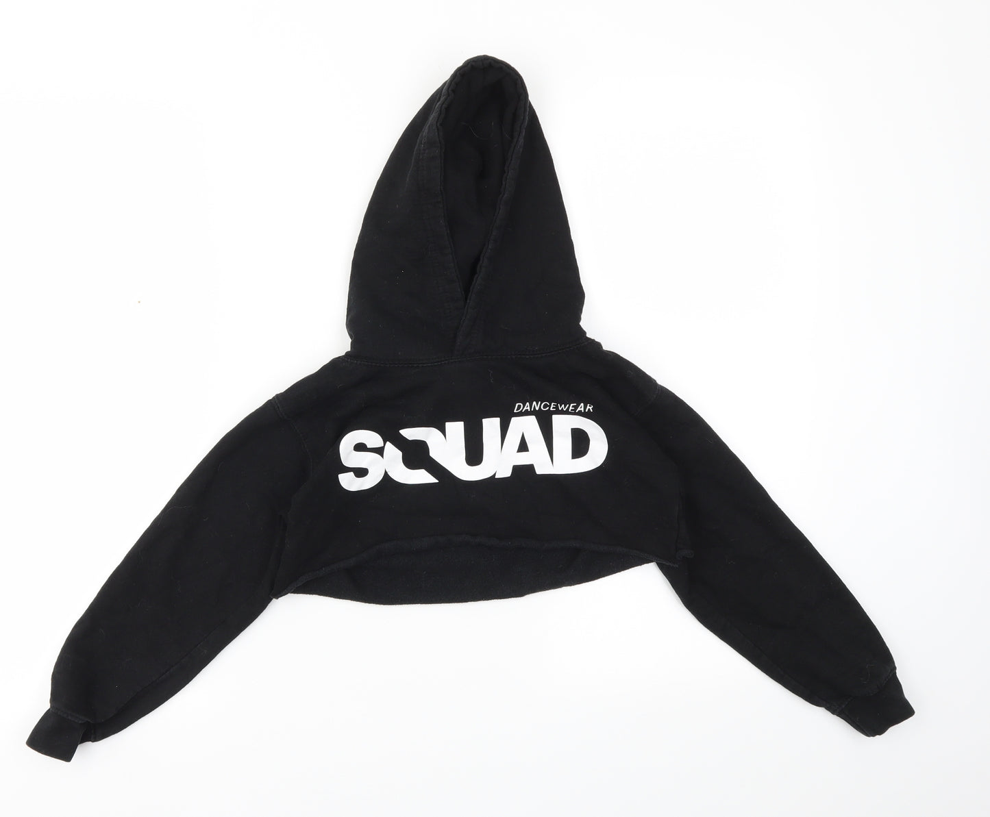 JUSTHOODS Girls Black   Pullover Jumper Size 7-8 Years