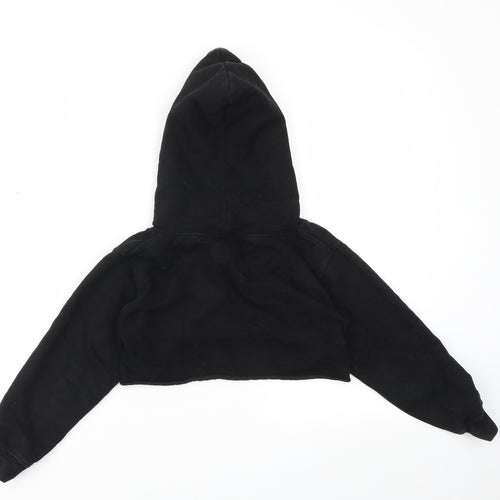 JUSTHOODS Girls Black   Pullover Jumper Size 7-8 Years