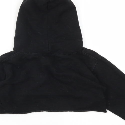 JUSTHOODS Girls Black   Pullover Jumper Size 7-8 Years