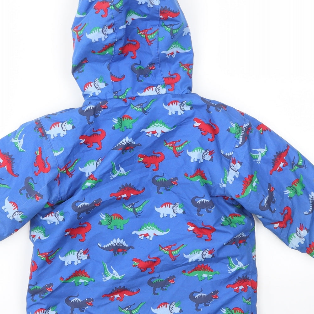 JoJo Maman Bébé Boys Multicoloured Animal Print  Basic Coat Coat Size 2-3 Years