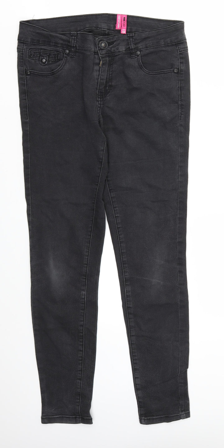YESYES Womens Black   Skinny Jeans Size 10 L29 in