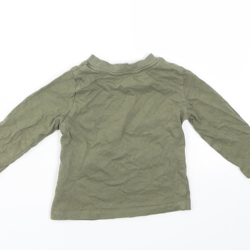 Primark Boys Green   Basic T-Shirt Size 9-12 Months