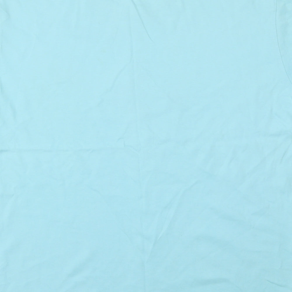 TROPICAL WORLD Womens Blue   Basic T-Shirt Size XL
