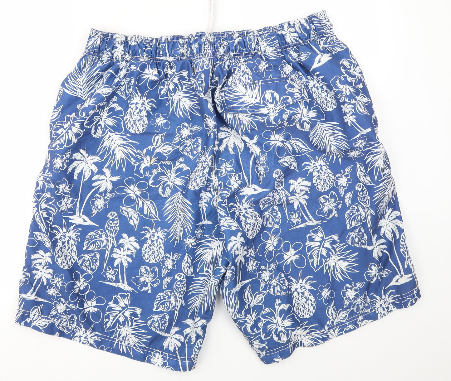 F&F Mens Blue Floral  Sweat Shorts Size XL