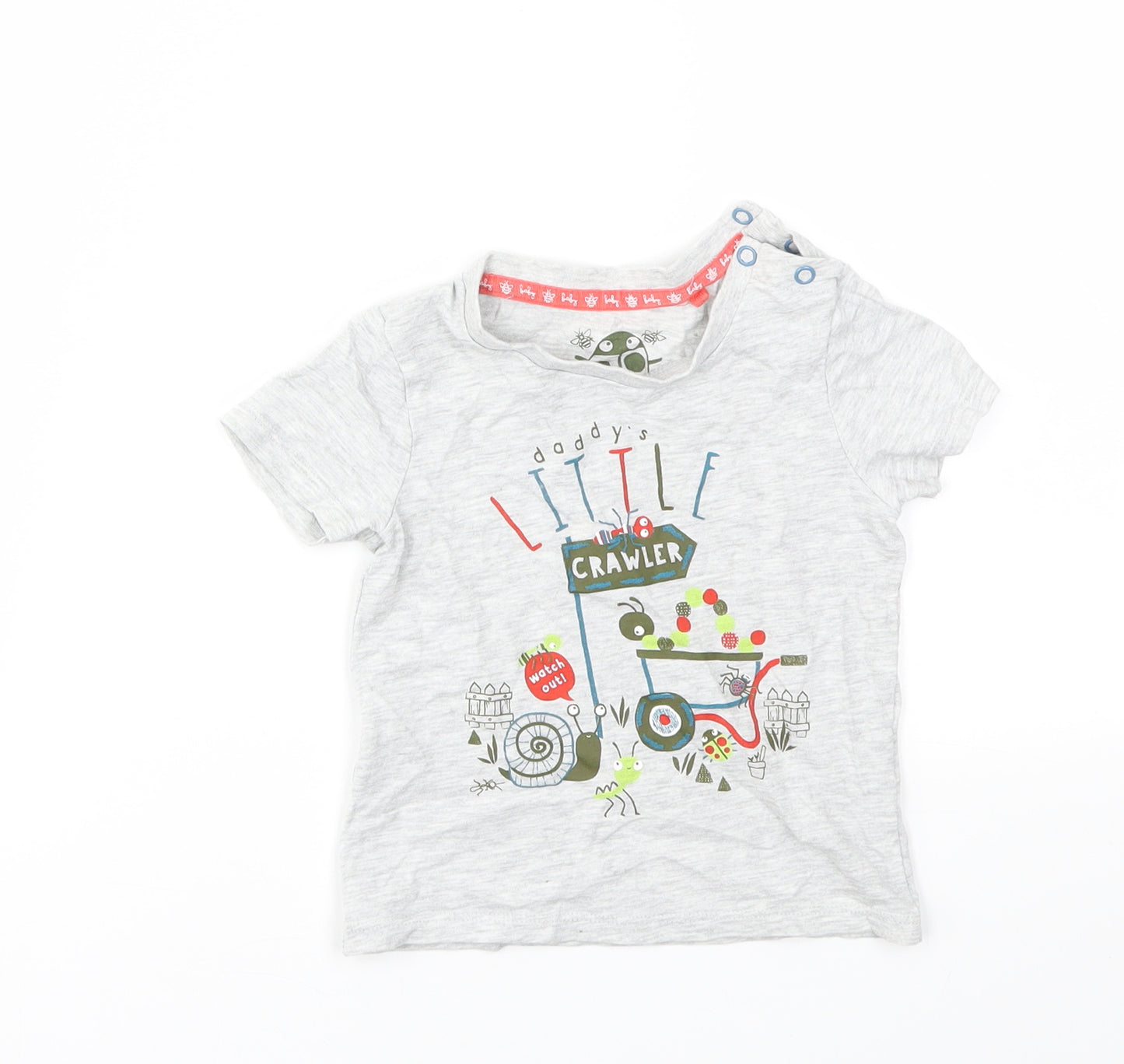 TU Boys Grey   Basic T-Shirt Size 9-12 Months