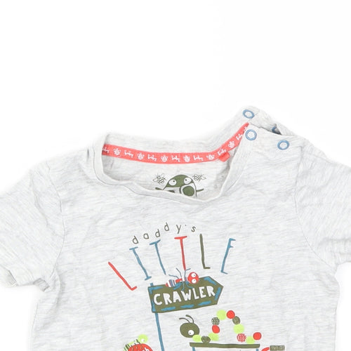 TU Boys Grey   Basic T-Shirt Size 9-12 Months