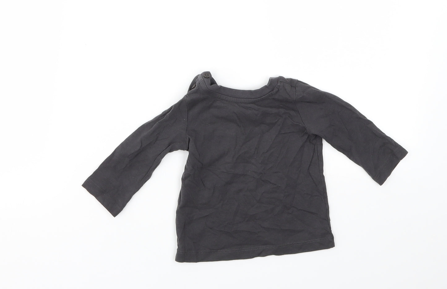 Matalan Boys Grey   Basic T-Shirt Size 3-6 Months