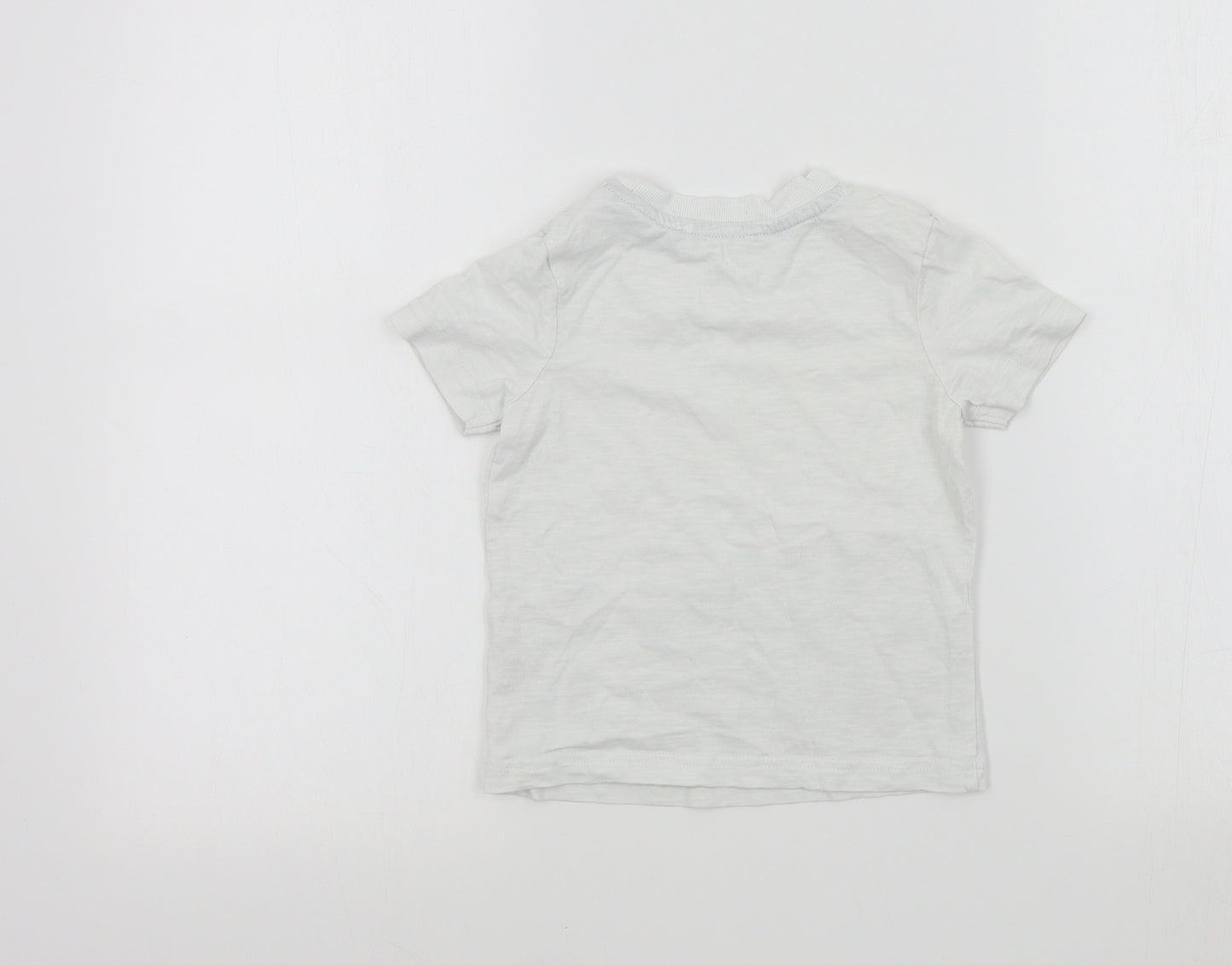 George Boys White Colourblock  Basic T-Shirt Size 2-3 Years
