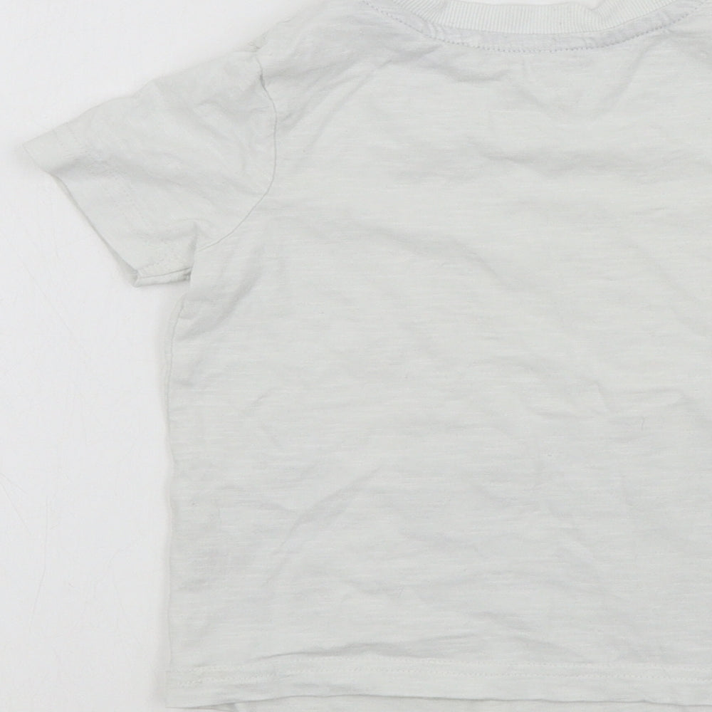 George Boys White Colourblock  Basic T-Shirt Size 2-3 Years