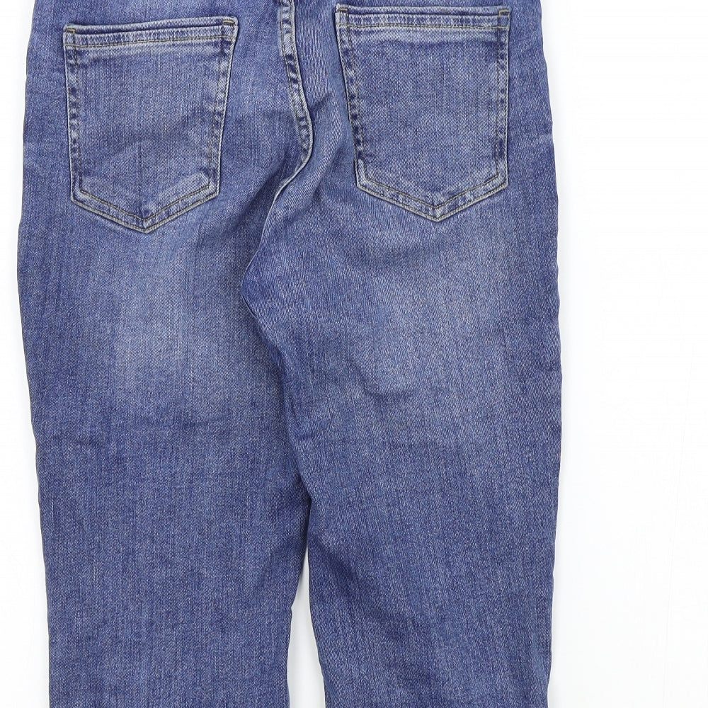 F&F Womens Blue   Cropped Jeans Size 12 L20 in